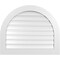Ekena Millwork Round Top Surface Mount PVC Gable Vent: Functional, w/ 3-1/2"W x 1"P Standard Frame, 36"W x 30"H GVPRT36X3001SF - alternate 1
